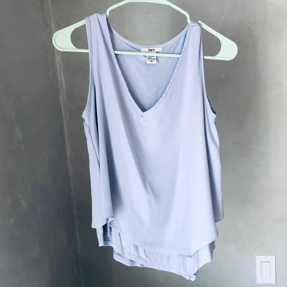 Asymmetrical layered dressy tank top